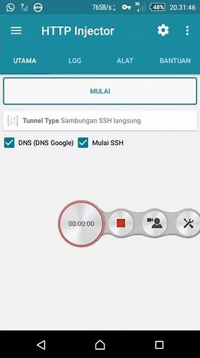 Cara internet Gratis Android Unlimited dengan HTTP injector September Oktober - work Three Aon