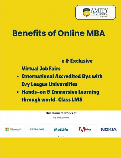 Amity Online MBA 2026 – UGC-Entitled Degree | Amity Online MBA Honest Review