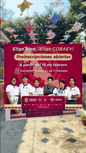 🎓✨ ¡Estudia tu bachillerato con nosotros, elige COBAEV! ✨🎓📢