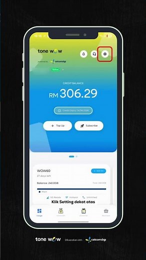 Cara Update Akaun Bank Melalui Apps Tone Wow 2.0
