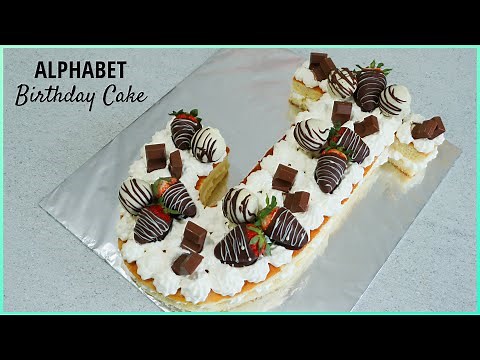 LETTER CAKE | How to make a Letter/Number Cake | Alphabet Cake | Made my own birthday cake!