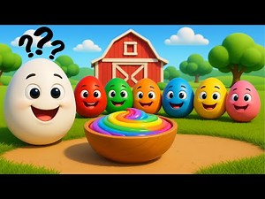 🎨 VÄRILAULU YLLÄTYSMUNIEN KANSSA – Hauska laulu lapsille suomeksi! #youtubekids