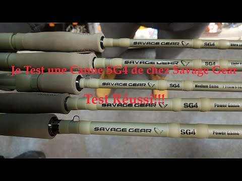 Je test une canne SG4 de chez Savage Gear, TEST REUSSI !!!
