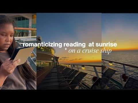 If you need motivation to read… Start here 🌅📖|Cruise sunrise read with me