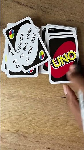 How To Customise New UNO Wild Cards 📝💡 #unocardgame #howtoplayuno #gamenight #cardgame #newideas