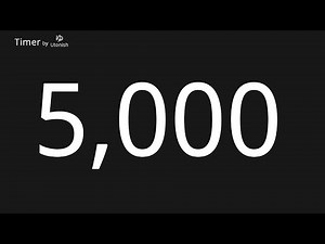 5000 Second Countup Timer