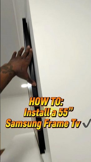 How To install a 65” Samsung Frame Tv✔️ #samsungframetv #frametv #install #tv