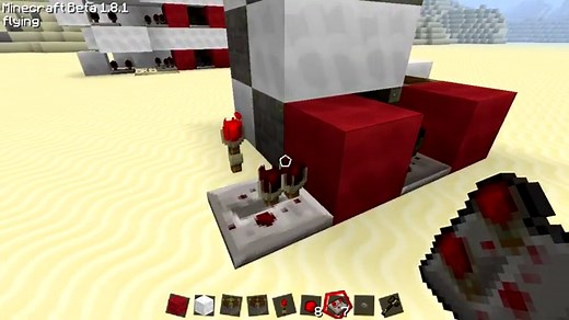 Minecraft Redstone Piston Elevator Tutorial - Works in 1.2.3!