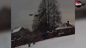 Russia: Antonov military transport plane breaks apart in midair