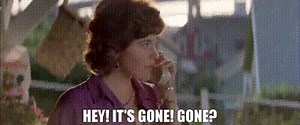 - Hey! It's gone! - Gone?