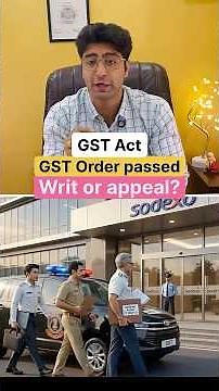 Gst actGST order passed | Writ or appeal | #gst #gstcompliance