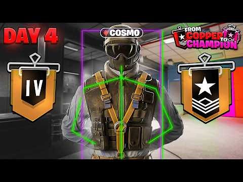 DAY 4 – Using COSMO CHEATS In Rainbow Six Siege (Unranked to CHAMPION)
