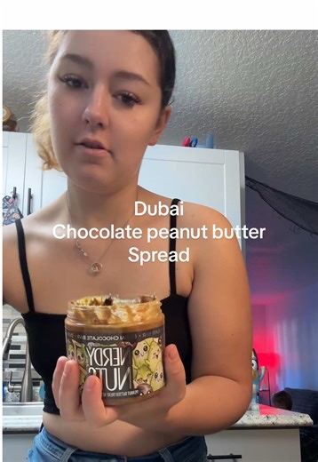 This stuff is so good !! It’s a must try kind of spread 😍🤭#dubaichocolate #nerdynuts #tiktokshop #creatorsearchinsights