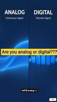 What is the Difference Between Analog and Digital Signals? ⚡ Explained in 60 Seconds