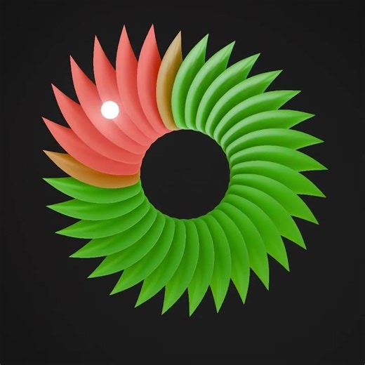 Leaf me alone! Blender geometry nodes leaves and petals #gamedev #animation #blender #motiongraphics