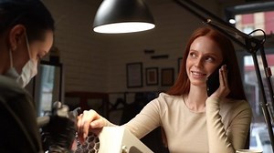 Pretty Young Woman Talking On Mobile Stock Footage Video (100% Royalty-free) 1084627594 | Shutterstock