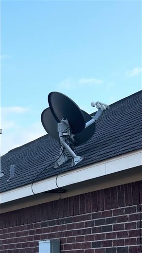 Dish Network and DirecTV Satellites at my moms aunts house