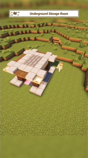 Storage room bawah tanah | Minecraft Build #minecraft #shorts