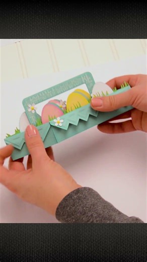 Watch this pop-up Easter egg carton CARD open #cricut #cardmaking #craft #cardcreations #handmade