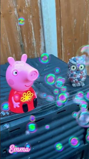 Peppa Pig Bubbles 🫧 and Owl 🦉 #peppapig #peppa #emma #peppapigtoys #bubbles #cocomelon #pawpatrol