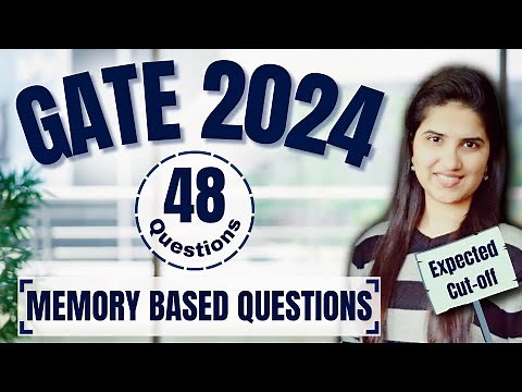 GATE 2024 Chemistry Solutions | Memory Based Questions | Answer Key |Exam Analysis |Expected cut off