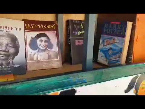 Donkey Mobile Library in Hawassa sponsored by Rotary International.