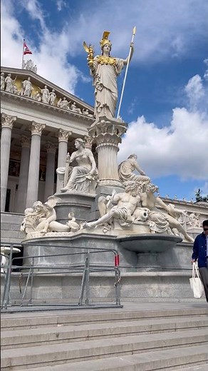 Austrian Parliament Vienna 🇦🇹 | Stunning Historic Building in 4K #Shorts #ytshorts #travel #viral