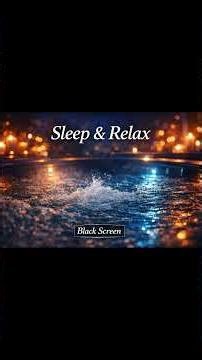 Deep Sleep ASMR 🌙 Jacuzzi Sounds | Black Screen