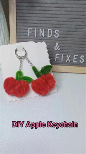 DIY Apple Keychain Craft Ideas