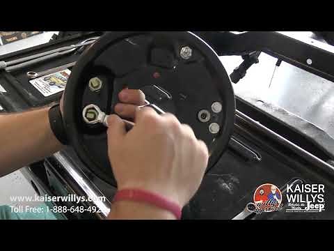 Willys Rear Brake Install with Hardware for CJ-2A Jeep