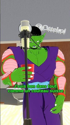 Le P rappe 🗣️ | crédit : ‪@dennis_main‬ (inspi) #goku #vegeta #anime #dbz #piccolo #freezer