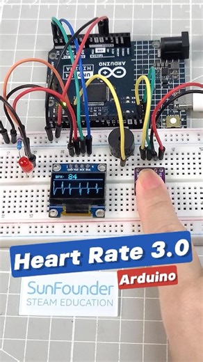 Arduino Heart Monitor with Real-Time ECG Display ❤️ #arduino #arduinoproject