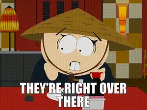 They're right over there