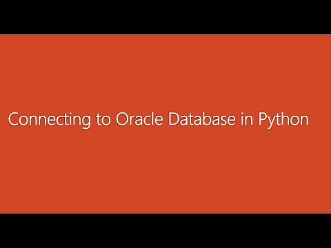 How to connect your Oracle Database to Python using cx_Oracle