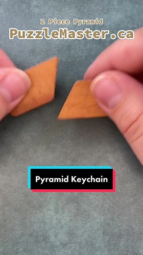2 piece pyramid keychain. #pyramid #puzzle #puzzlesolving #puzzlingcalls #foryou