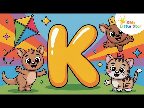 K for Kite! Learn 20 Words Starting with K | ABC Vocabulary for Kids | Kids Little Star 🌟