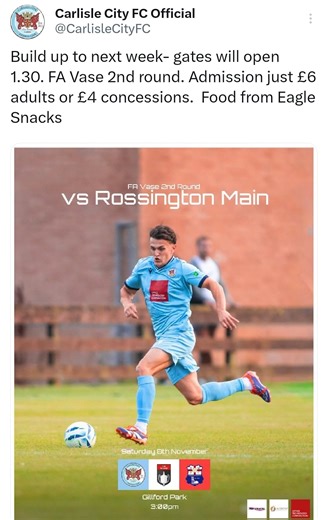 Carlisle City FC on Reels