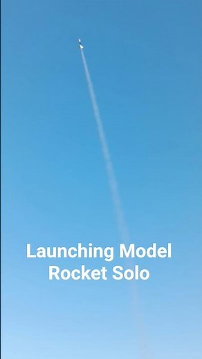Launching Model Rocket Solo