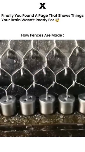 Explore Planet on Instagram: "Metal fences, like chain-link fences, are made using machines that twist steel wire together. First, long steel wires are fed into a machine. The machine bends and twists the wire into looped shapes. Another wire is woven through these loops, locking everything together and creating the diamond pattern you see on the fence. The machine keeps repeating this process very fast, so the fence comes out as one long sheet. After that, the fence is cut to the needed size an