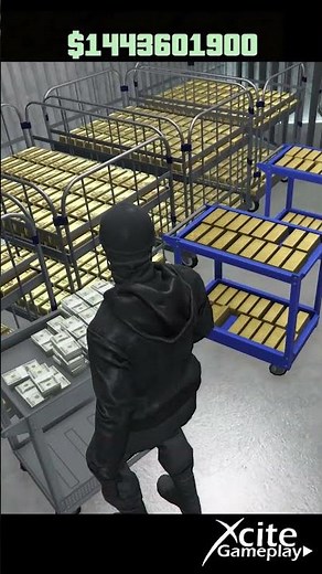 Your GTA 5 Mansion Vault Changes With Your Money! Billionaire = Full Gold 😳💰