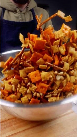The Works Chex Mix #appetizer #snackrecipes #snacks