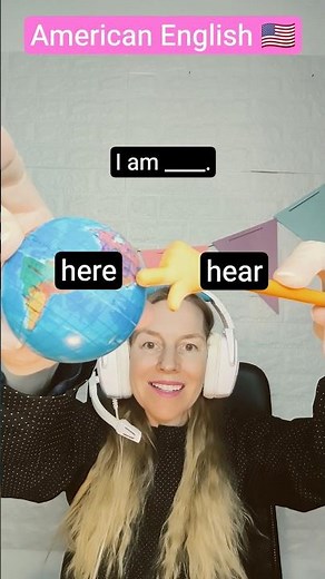here & hear - homophones American English 🇺🇸