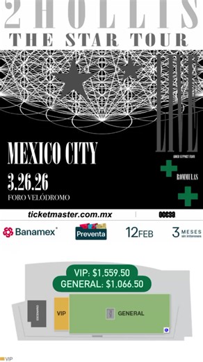 2HOLLIS: The Star Tour en Velódromo Olímpico