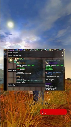 Free 20-Slot Bag + Scaling Weapon! 🎒 GW2 New Hero Jump Start Event #guildwars2 #gw2 #gamingshorts