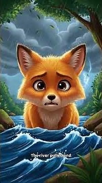 The Fox and the Stormy River, Animated Bedtime Story for Kids