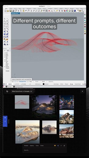 From Rhino curves to rendered concepts in minutes