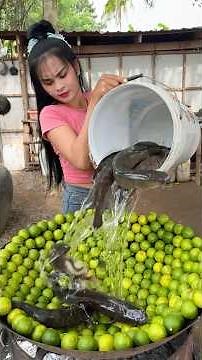 Cooking yummy wash fish with lime deep fried recipe