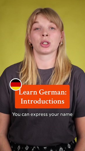 How to introduce yourself in German! 🇩🇪 Keep learning German at the link in bio 🔗 #learngerman #learninggerman #germanlesson #germanteacher #germanclass #germanstudy #germany #visitgermany #germanytourism #germanytrip #germanylife #germanytravel #berlin #deutschland #bilingual #polyglot #multilingual #babbel