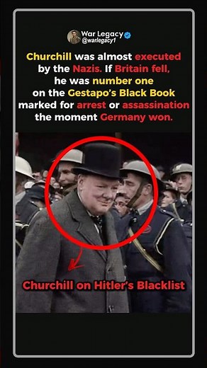 Churchill: On the Nazis’ Execution List # #ww2 #shorts