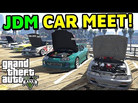 GTA 5 FiveM: JDM Car Meet with ADMIN!